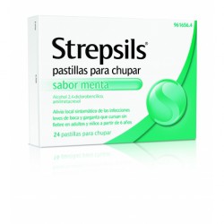 STREPSILS MENTA 24 PASTILLAS