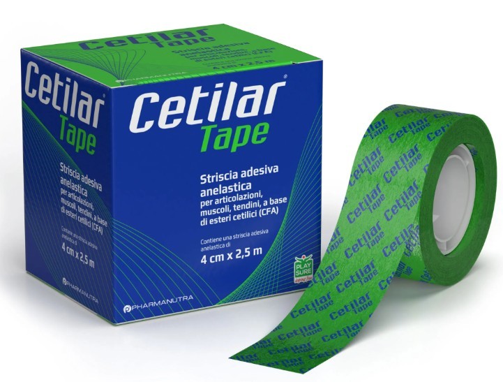 Cetilar tape tira adhesiva inelastica 1ud 2,5 m x 4 cm
