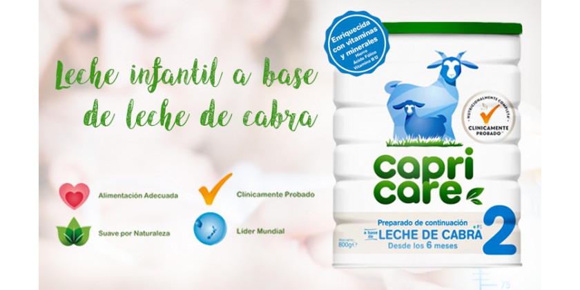 Capricare, la nueva leche infantil para bebés a base de leche de cabra